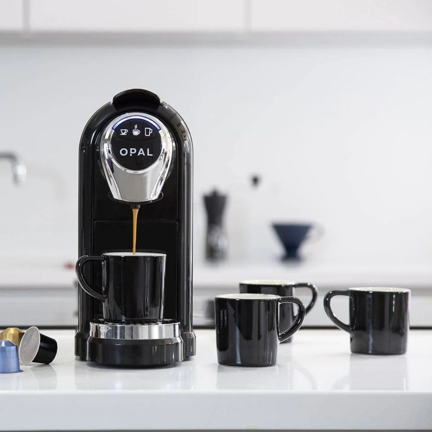 Espresso machine clearance that uses pods